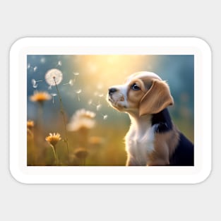 Beagle Dog Pet Animal Tranquil Peaceful Sticker